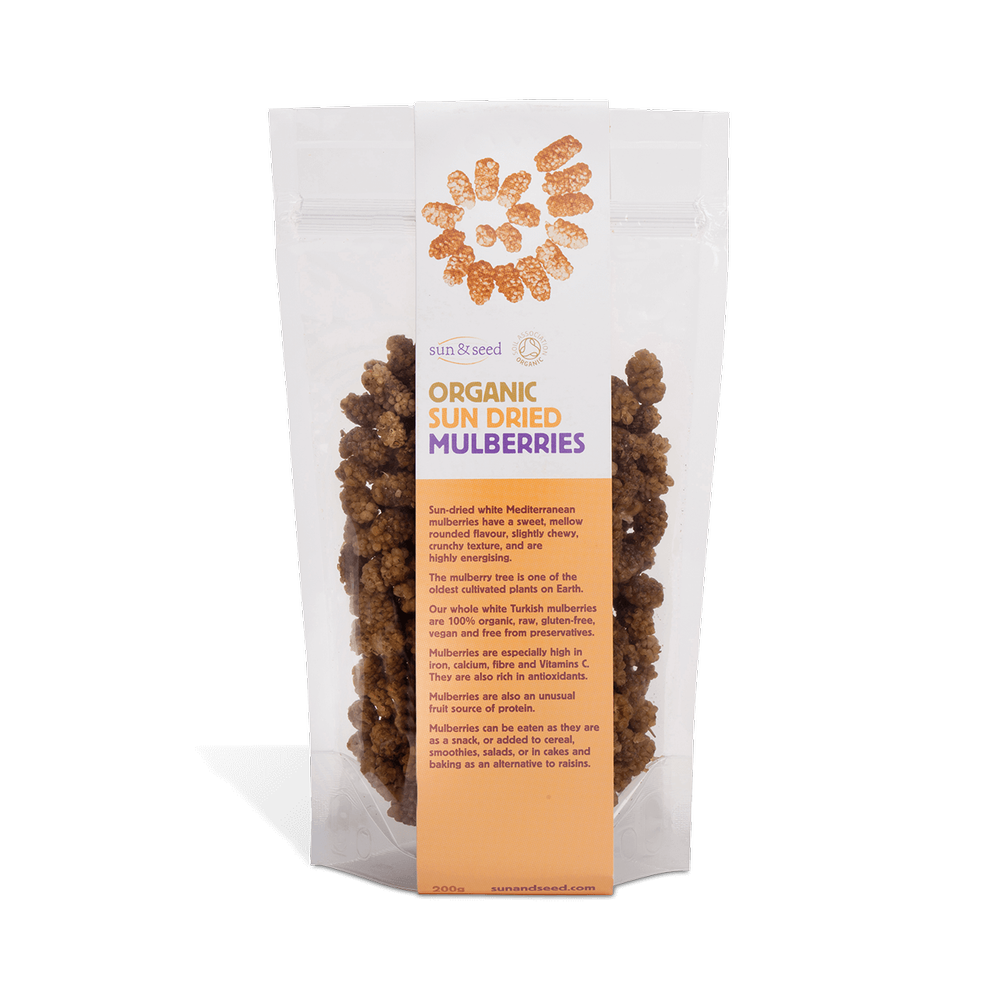 Sun & Seed / Organic Sun Dried Mulberries 200g
